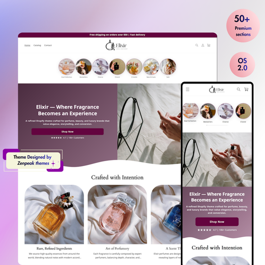Elixir shopify theme